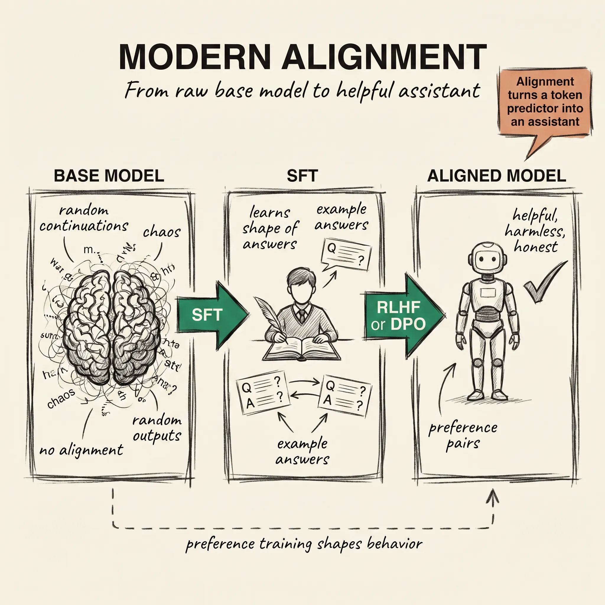 Modern Alignment: RLHF, DPO, and Constitutional AI