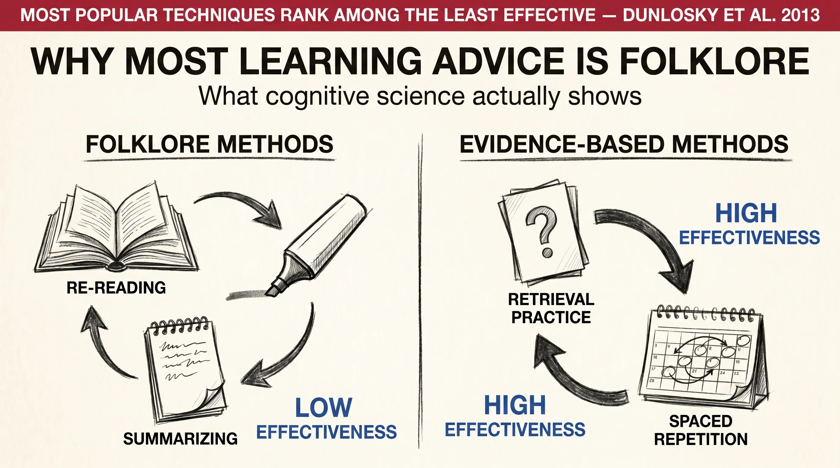 Why Most Learning Advice Is Folklore