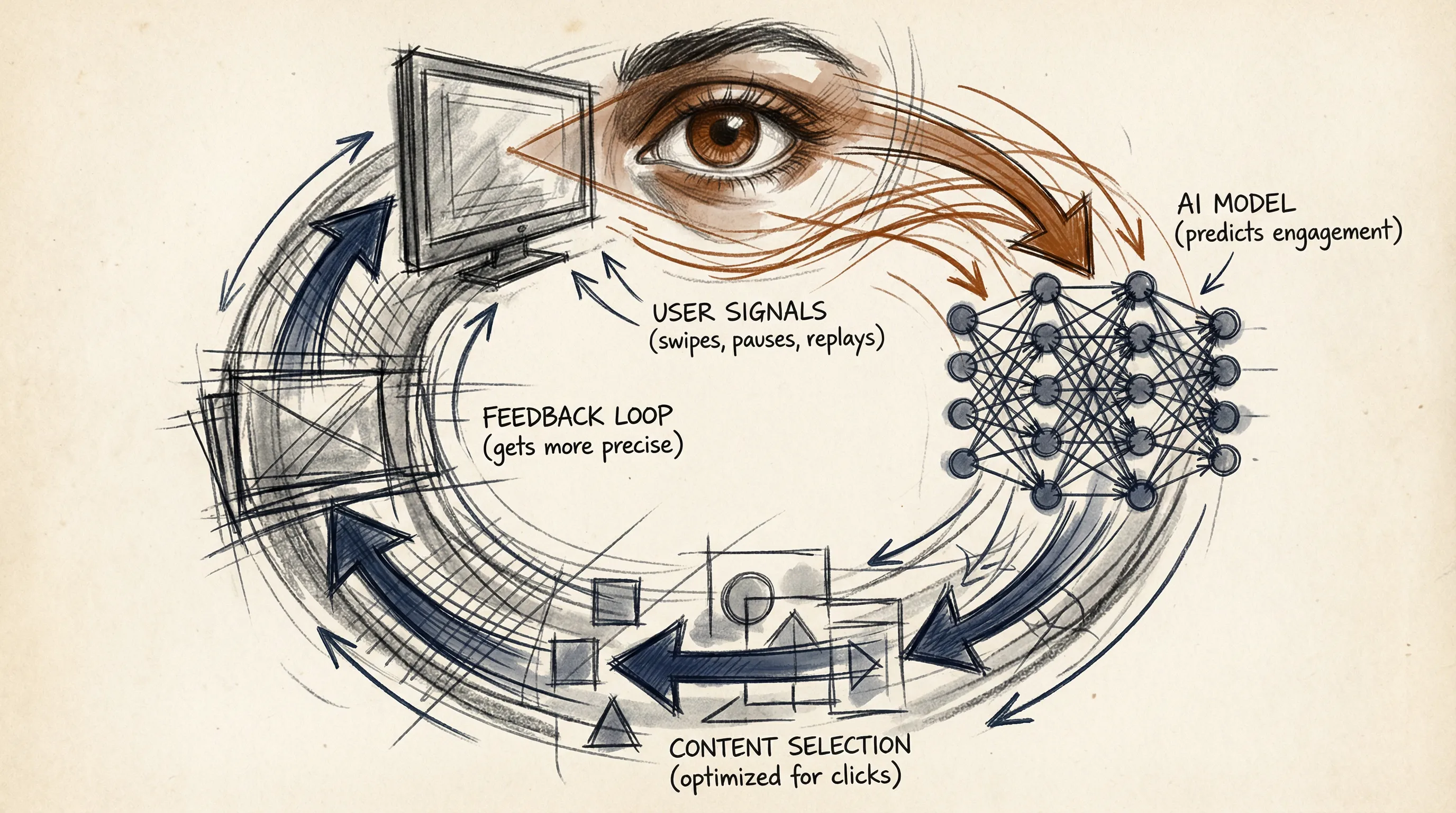 AI recommendation engine feedback loop