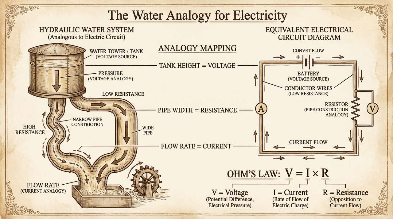 The Water Analogy for Electricity